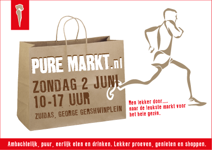 Flyer zuidas pure markt Wilma’s Wereld