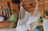 Hangstoel Xl Organic kwastjes en 2 slopen