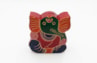 Leren Ganesha spaarpot, gekleurd