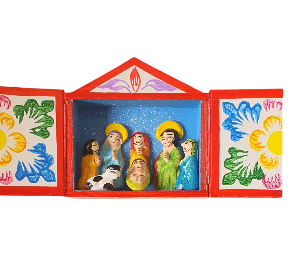 Handgemaakte retablos uit Peru