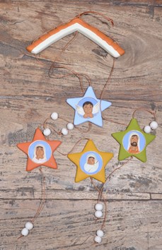 Mobiel windgong heilige familie