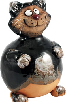 Tuinbol kat zwart