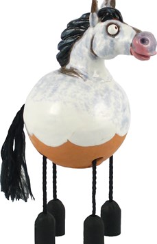 Tuinbol paard wit
