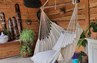 Hangstoel Xl Organic kwastjes en 2 slopen