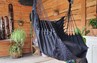 Hangstoel Xl franje met 2 slopen