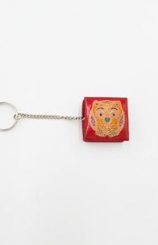 Leren uil portemonnee met sleutelhanger